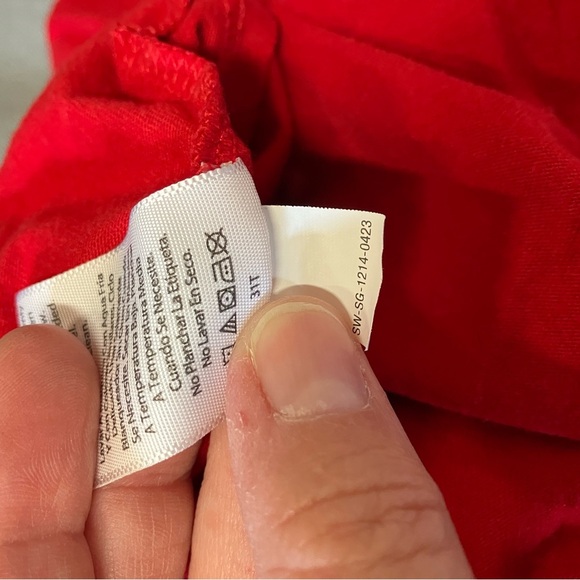 Denim and Red Kids Dress Set - Picture 11 of 11